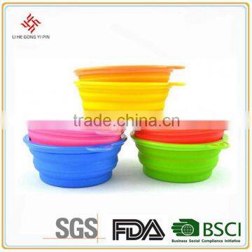 Silicone Collapsible Rubber Travel Dog Bowl