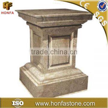 Factory different indoor outdoor marble pedestal