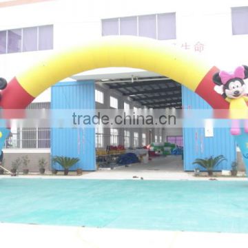 2016 High quality advertising mickey inflatable entrance arch for activity