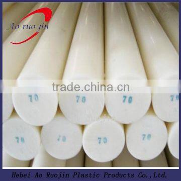 Smooth surface white polypropylene PP plastic rod