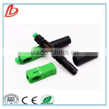 SC APC fiber optic fast connector/fiber optic quick assembly connector/sc field assembly optical connector