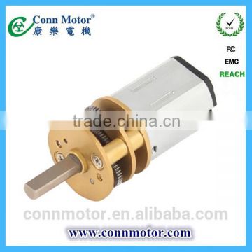 2015 made in china First Grade 3v 12mm dc gear motor for sauna lock