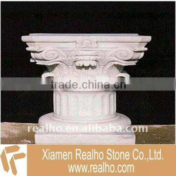 White Marble Pillar Cap