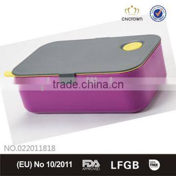 Fashion Food Box with Airhole, Food Grade, FDA Approved, BPA Free , Eco-friendly Material by Cn Crown