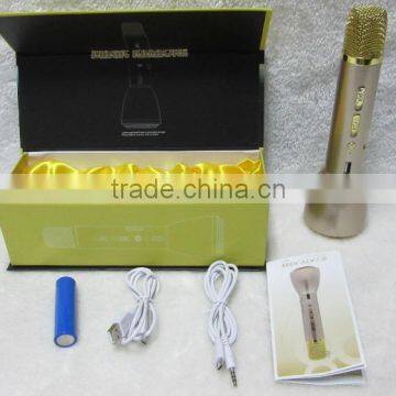 New Wholesale Professional Wireless Speaker USB Karaoke Microphone With Bluetooth photo-5
