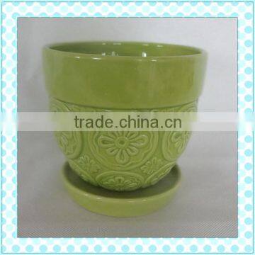 hot selling ceramic spring garden pot