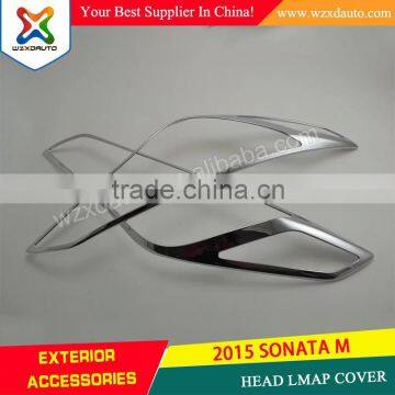 2015 SONATA M HEAD LAMP COVER ABS CHROME CAR ACCESSORIES