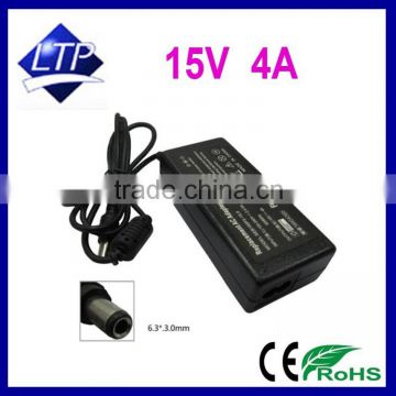 Laptop AC Adapter 15V 4A 60w notebook charger For Toshiba Satellite M35 M40 P205 Power supply