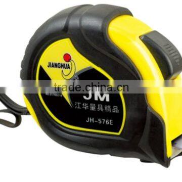 5m/16ft*25 measure tape FOB price for 10m tape measure with twice rubber covering/Doulbe side tape measuring tools