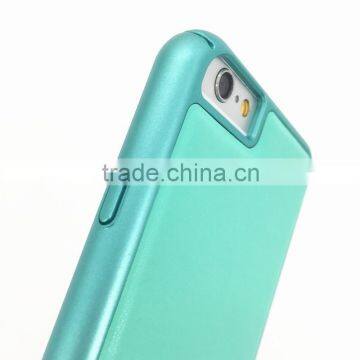 Light Green Electroplating Aluminum Alloy Frame +leather Phone Case for Iphone 7 photo-4