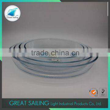 Exquisite Microwave Heat Resistant Glass Salad Bowl And Plate