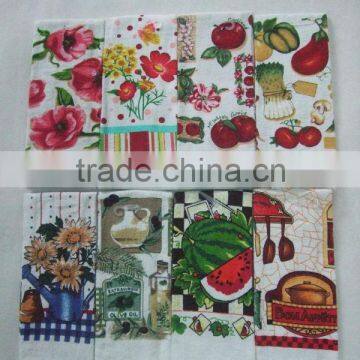 2016 NEW DESIGN COTTON KITCHEN TERRY TOWEL PRINTED DISH TERRY TOWEL FABRIC