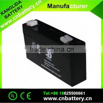 vrla agm rechargeable lead acid battery 6v 1.3ah for emergency light