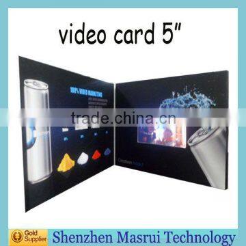 Custom Printing 2.4-10.1" LCD Video Greeting Card / Invitation Card with High Quality