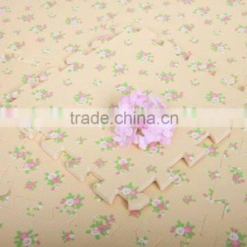 Durable EVA Jigsaw Puzzle Floor Protection Interlocking Mats-calico Printings photo-3