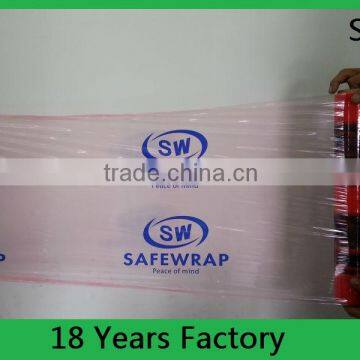 Free Sample Lowest Price LLDPE Stretch Film 18/50/1200 Pallet Wrapping