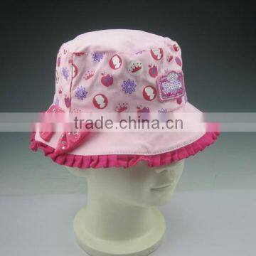 Top quality strap children kids bucket hat