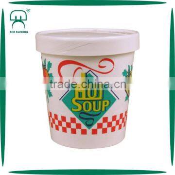 diposable paper Hot food containers with paper lids