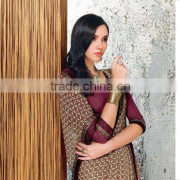 Rust Georgette Saree