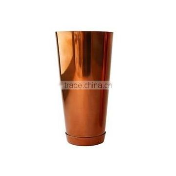 Copper Plated Bar Shaker Cocktail Shaker Mixing Boston Shaker