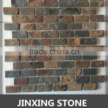 rusty slate mosaic stone