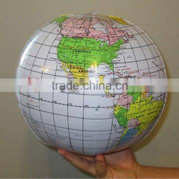 World map printing beach ball ,globe inflatable beach ball