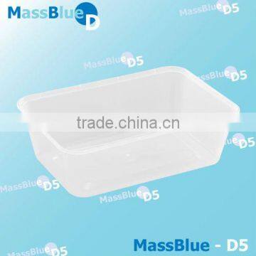 LOW PRICE 650ml Disposable Plastic Food Microware Container