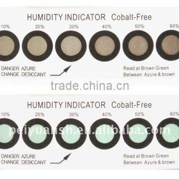 6 dots cobalt-free environment humidity indicator card