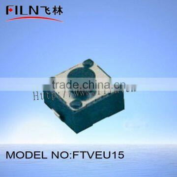 FTVEU15 smd 6.2x6.2x4.3mm tactile momentary touch switch overlay