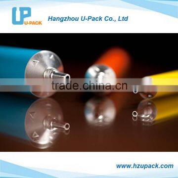 Aluminum Collapsible Tubes With Warning Sign for the Blind on the Polished Shoulder