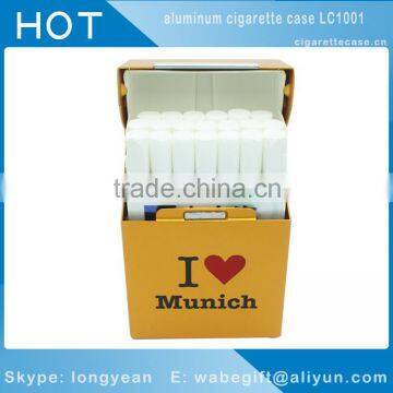 OEM logo Aluminum Metal Cigarette Cigar Box Holder