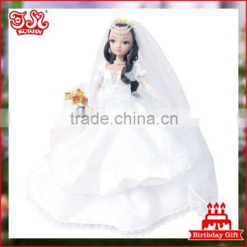 Fashion Barbaie Wedding Bride Doll Toy Dress