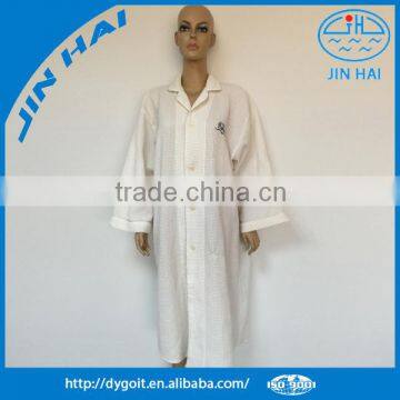 100% cotton waffle bathrobe for hotel and home use