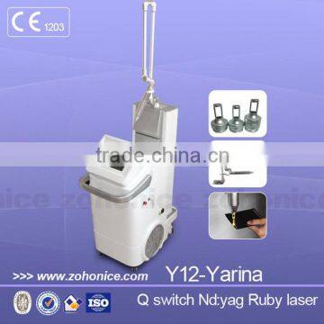 Haemangioma Treatment Q Switched YAG Laser Tattoo Removal & Freckle Removal Machine Naevus Of Ito Removal