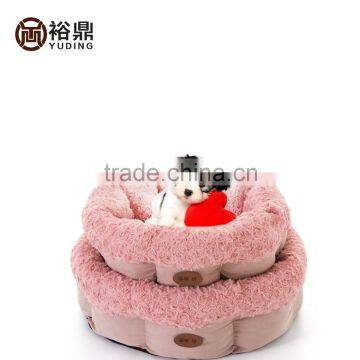 2016 New Design Luxury Round cat bed/dog bed