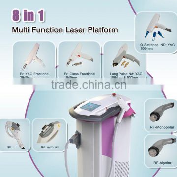 Multiple laser treatment machine with IPL Elight and RF