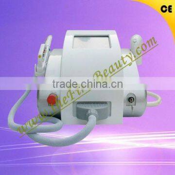 Portable Beauty Salon Use White E Light+IPL+RF 560-1200nm Skin Tightening Face Lifting Wrinkle Removal Equipment