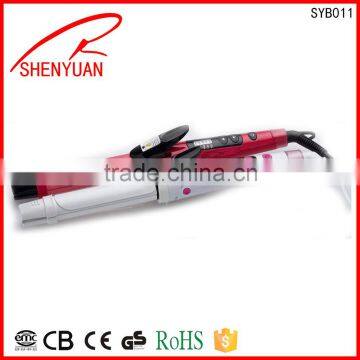 Professiona Ceramic Barber Shop Hair Straightener 2 IN 1 Curling Iron Hair Crimping Iron