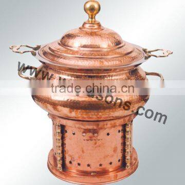 Brass Plated Rounded Base Chafing Dish for Sale | 2016 Metal Made High Quality Dish photo-6