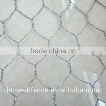 Galfan coated BWG13 Wire woven hexagonel netting gabion basket