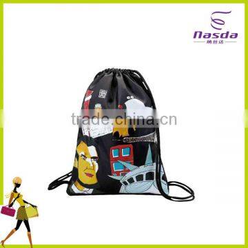 promotional drawstring backpack bag with logo