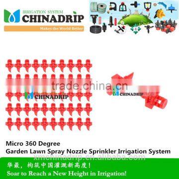 Micro 360 Degree Garden Lawn Spray Nozzle Sprinkler Irrigation System