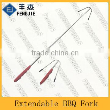 Wholesale BBQ Accessory Stainless Steel BBQ Skewers Fork