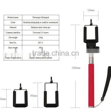 Handheld self-timer pole