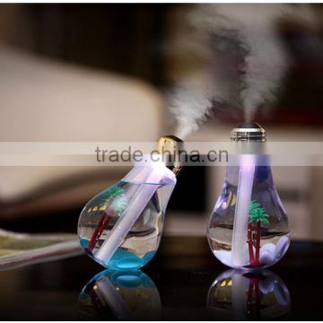 New explosion models Colorful light bulb humidifier discoloration night light creative mini USB household mute humidifier