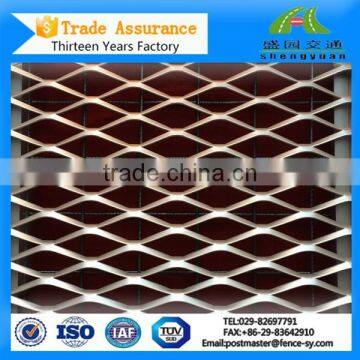 Expanded aluminum metal plate foil mesh