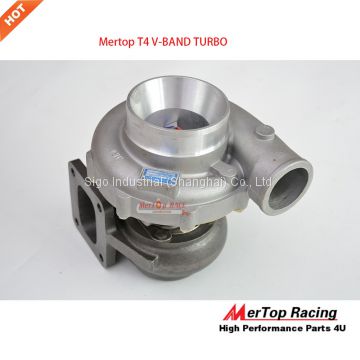 Mertop UPGRADE T4 V-BAND RACING TURBINE TURBO TURBOCHARGER V BAND .0.68 AR 58 TRIM 420+HP