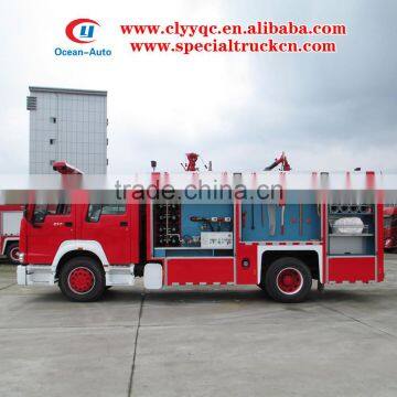 SINOTRUK HOWO 5000liter Water Tank 1000liter Foam Tank Fire Truck for Sale photo-4