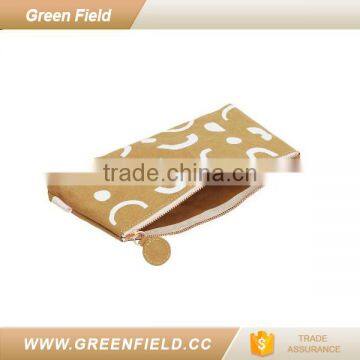 Washable Kraft Paper Custom Zipper Pouch Pencil Case photo-3