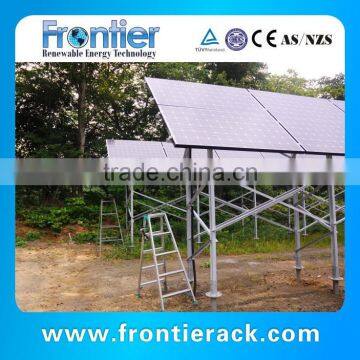 Galvanized Steel Ground Screw Pile Solar Mounting System